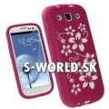 Silikónový obal Samsung Galaxy S3 - Flora ružová