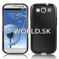 Silikónový obal Samsung Galaxy S3 - Frosted čierna