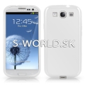Silikónový obal Samsung Galaxy S3 - Frosted biela