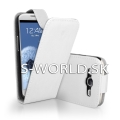 Kožený obal Samsung Galaxy S3 - Flip biela